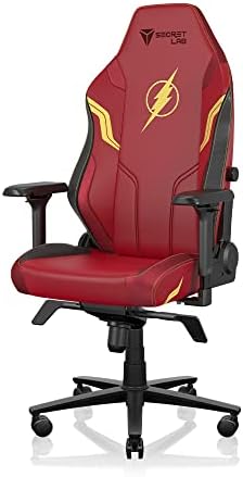 Secretlab Titan Evo Flash Gaming Chair - Reclining - Ergonomic & Comfortable Computer Chair with 4D Armrests - Magnetic Head Pillow & 4-Way Lumbar Support - Small - Red - Leatherette