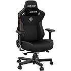 Anda Seat Kaiser 3 Large Gaming Chair for Adults - Ergonomic Black Leather Gaming Chairs with Lumbar Support, Comfortable Office Chair with Neck Support - Heavy Duty Computer Chair Wide Seat Capacity