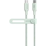 Anker USB C to USB C Cable (240W, 3 ft), Bio-Braided Charger Cable, Fast Charge for iPhone 15/15 Pro, MacBook Pro 2020, iPad 
