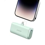 Anker Nano Portable Charger for iPhone, with Built-in MFi Certified Lightning Connector, Power Bank 5,000mAh 12W, Compatible 