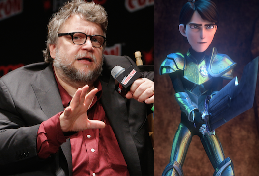 Left: Guillermo del Toro, Right: Netflix's Trollhunters. 