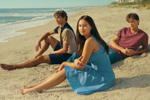 Gavin Casalegn, Lola Tung, and Christopher Briney in 'The Summer I Turned Pretty' Season 2