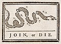 Image 14Benjamin Franklin's Join, or Die (May 9, 1754), credited as the first cartoon published in an American newspaper (from Cartoonist)