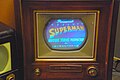 Image 4RCA CT-100 at the SPARK Museum of Electrical Invention playing Superman. The RCA CT-100 was the first mass-produced color TV set. (from Color television)