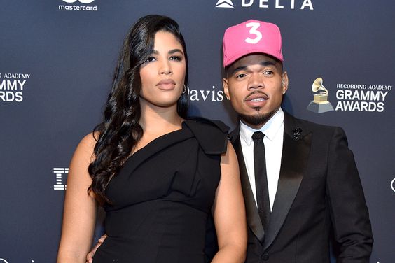 BEVERLY HILLS, CALIFORNIA - JANUARY 25: (L-R) Kirsten Corley and Chance the Rapper attend the Pre-GRAMMY Gala and GRAMMY Salute to Industry Icons Honoring Sean "Diddy" Combs at The Beverly Hilton Hotel on January 25, 2020 in Beverly Hills, California. 