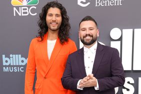 Dan Smyers and Shay Mooney of Dan + Shay attend the 2022 Billboard Music Awards at MGM Grand Garden Arena on May 15, 2022 in Las Vegas, Nevada
