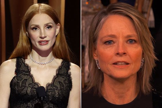 Jessica Chastain and Jodie Foster, 2024 SAG Awards