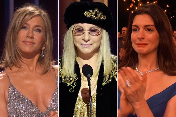 Barbra Streisand brings stars to tears with SAG Awards honor, Jennifer Aniston, Anne Hathaway