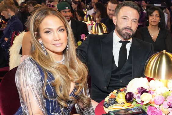 LOS ANGELES, CALIFORNIA - FEBRUARY 05: (L-R) Jennifer Lopez and Ben Affleck attend the 65th GRAMMY Awards at Crypto.com Arena on February 05, 2023 in Los Angeles, California. (Photo by Kevin Mazur/Getty Images for The Recording Academy)