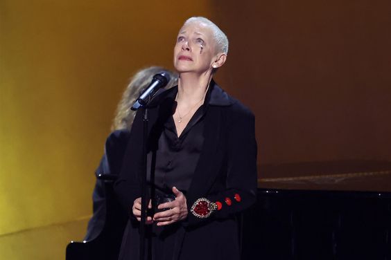 Annie Lennox performs onstage during the 66th GRAMMY Awards at Crypto.com Arena on February 04, 2024 in Los Angeles, California. 
