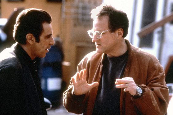 Al Pacino and Michael Mann on the set of 'Heat'