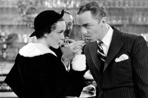 1934- William Powell as Nick and Maureen O'Sullivan as Dorothy in a scene from "The Thin Man". 