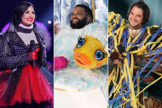 Masked Singer season 10 to use as a tout on our reveal gallery: Demi Lovato as Anonymouse, Anthony Anderson as Rubber Ducky, and Tyler Posey as Hawk