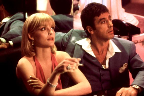 SCARFACE, Michelle Pfeiffer, Al Pacino, 1983