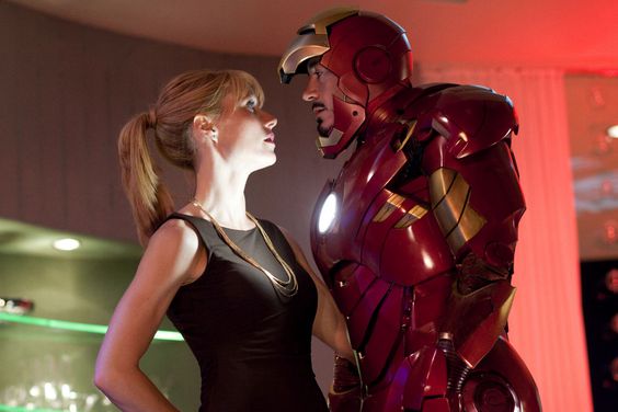 Gwyneth Paltrow and Robert Downey Jr. in 'Iron Man 2'