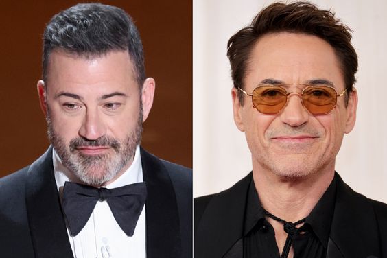 Jimmy Kimmel and Robert Downey Jr. 