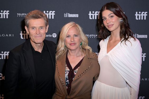 TORONTO, ONTARIO - SEPTEMBER 08: (L-R) Willem Dafoe, Patricia Arquette, and Camila Morrone attend the "Gonzo Girl" premiere during the 2023 Toronto International Film Festival at Scotiabank Theatre on September 08, 2023 in Toronto, Ontario. (Photo by Darren Eagles/Getty Images)