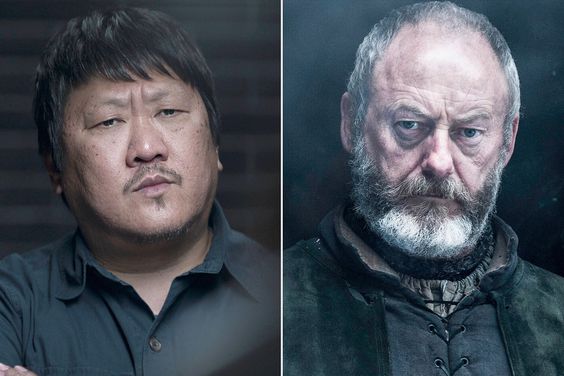 Benedict Wong in 3 Body Problem and Liam Cunningham in Game of Thrones 