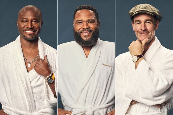 THE REAL FULL MONTY: Taye Diggs, Anthony Anderson and James Van Der Beek in the two-hour special THE REAL FULL MONTY set to debut fall 2024. Â©2024 Fox Media LLC. CR: Drew Herrmann/FOX