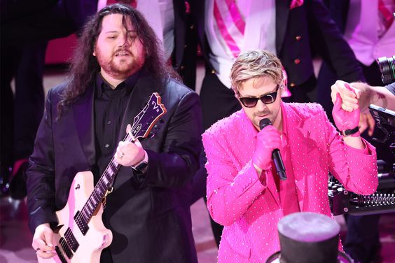 Wolfgang Van Halen and Ryan Gosling at the 96th Annual Oscars held at Dolby Theatre on March 10, 2024 in Los Angeles, California. 