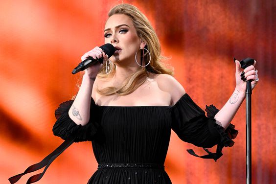 Adele performs on stage as American Express present BST Hyde Park in Hyde Park on July 02, 2022 in London, England
