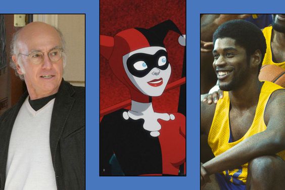 Curb Your Enthusiasm, Harley Quinn (animated), and Winning Time