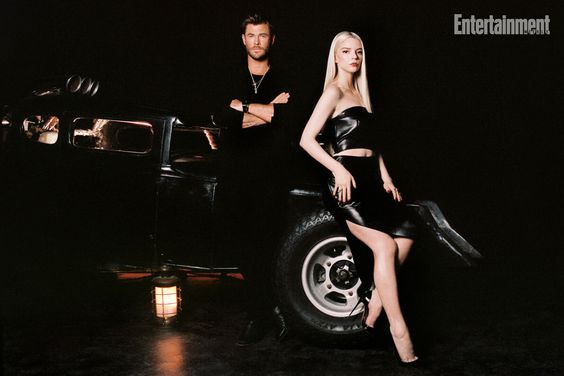 Anya Taylor-Joy and Chris Hemsworth of Furiosa: A Mad Max Saga photographed exclusively for Entertainment Weekly by Max Montgomery
