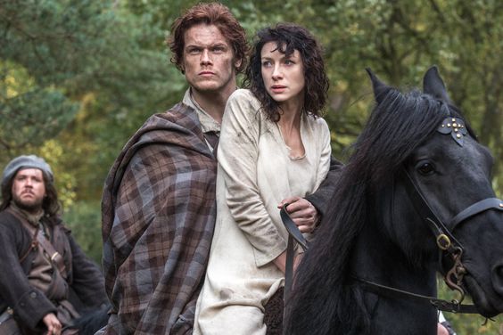 Claire and Jamie on Outlander