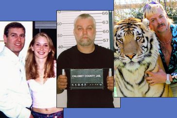 best true crime on netflix Prince Andrew; Virginia Roberts Giuffre and Ghislaine Maxwell in episode 4 of FILTHY RICH; Making a Murderer; Tiger King: Murder, Mayhem, and Madness