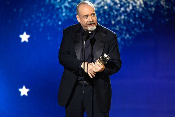 Paul Giamatti accepts the Best Actor Award for 'The Holdovers' at The 29th Critics' Choice Awards