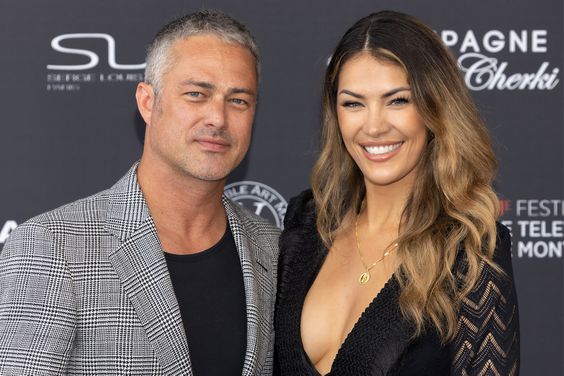 Taylor Kinney and Ashley Cruger attends the opening ceremony during the 61st Monte Carlo TV Festival on June 17, 2022 in Monte-Carlo, Monaco