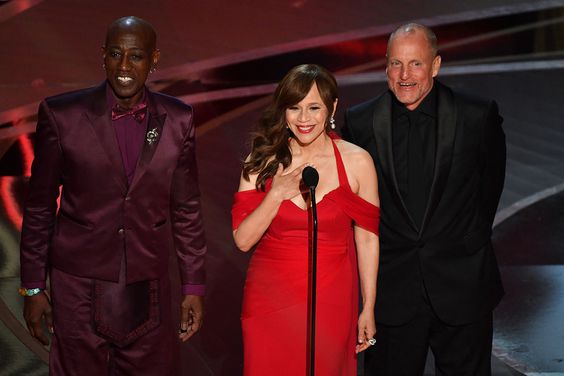 Wesley Snipes, Rosie Perez, and Woody Harrelson at the 2022 Oscars
