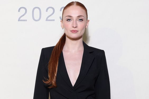 Sophie Turner attends the LVMH Prize Cocktail as part of Paris Fashion Week on March 02, 2023 in Paris, France