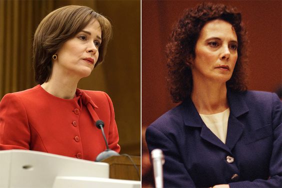 THE PEOPLE V. O.J. SIMPSON: AMERICAN CRIME STORY, Marcia Clark during the trial of former football player and actor O.J. Simpson. Simpson is accused of murdering his wife Nicole Brown and her friend Ronald Goldman on June 12, 1994. 